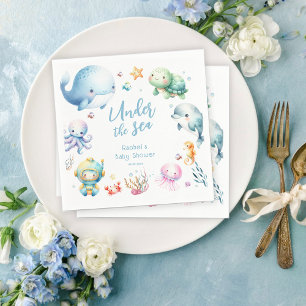 Süße Under the Sea-Baby-Party Serviette