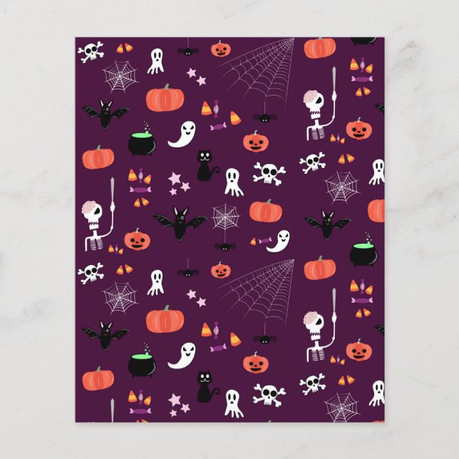 Süße unheimliche Halloween-Kunst Flyer (Vorne)