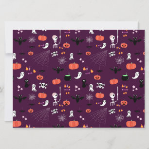Süße unheimliche Halloween-Kunst Save The Date
