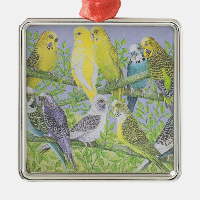 Süße Unterhaltung Silbernes Ornament (Vorne)