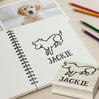 Süße Unterschriftenstempel für Hunde Liebhaber Gummistempel
