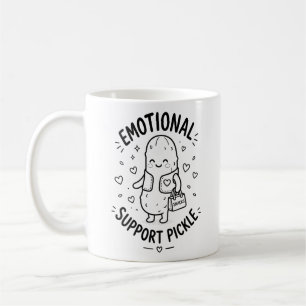 Süße Unterstützungs-Gurke Emotionale Unterstützung Kaffeetasse