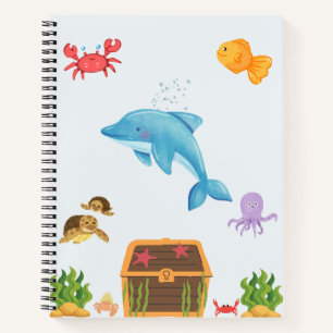 Süße Unterwasser-Kollektion Notizbuch