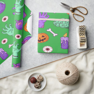 Süße untote Party-Stimmung Geschenkpapier