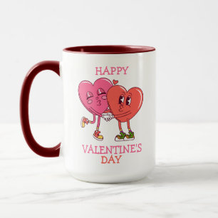Süße Valentinsherzen-Paar-Kaffeetasse Tasse