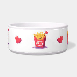 Süße Valentinstag-Fritten-Pun Napf