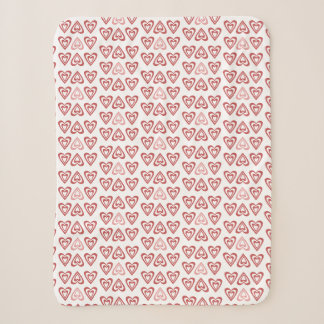 Süße Valentinstag-Herzen – Liebe & Romantik-Design Sherpadecke