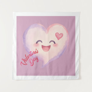 Süße Valentinstag-Herzwandtapete-Dekoration Wandteppich