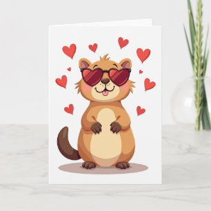 Süße Valentinstag-Liebeskarte Karte
