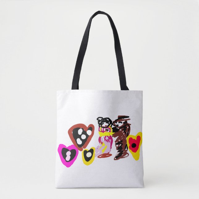 Süße Valentinstag-Puppen Tasche (Vorderseite)