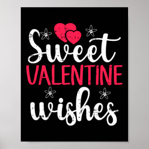 Süße Valentinstagswünsche Valentinstag Süßes Herz Poster