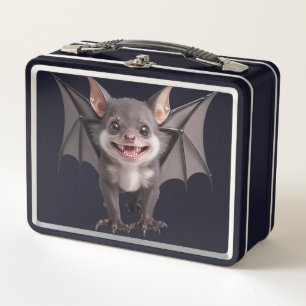 Süße Vampirfledermaus Metall Brotdose