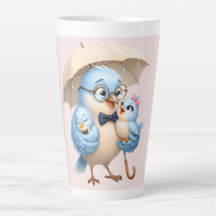 Süße Vater-Vogel-Latte-Tasse Geschenk Milchtasse