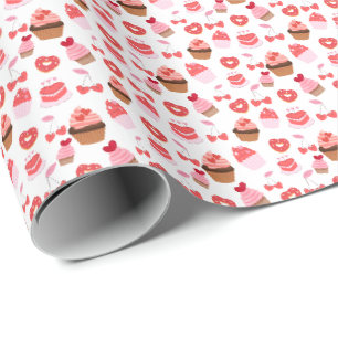 Süße Verpackung für Valentinstag-Geschenke Geschenkpapier
