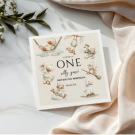 Süße verrückte Gans, Eine verrückte Gans 1. Party Serviette