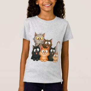 Süße verspielte Katzen T-Shirt