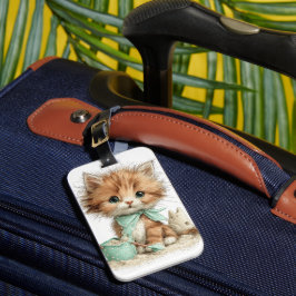 SÜSSE VERWUNDERLICHE SOMMERLICHE KATZE GEPÄCKANHÄNGER