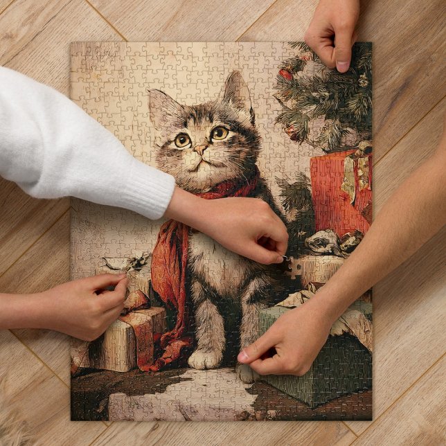 Süße viktorianische Katze 520 Teile (Von Creator hochgeladen)