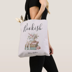 Süße Vintage-Blumen-Buch- Tasche
