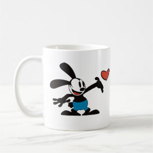 Süße Vintage-Cartoon-Hasenliebe Kaffeetasse