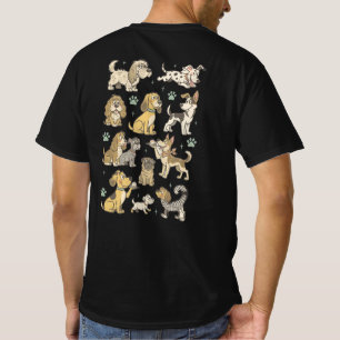 Süße Vintage-Cartoon-Hunde Clipart-Sammlung T-Shirt