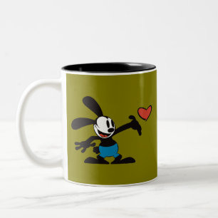 Süße Vintage-Cartoon Zweifarbige Tasse