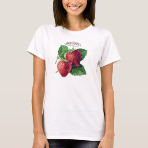 Süße Vintage-Erdbeere Frucht mit Ihrem Namen T-Shirt