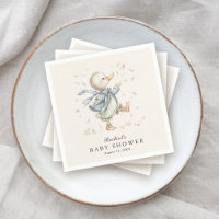 Süße Vintage-Geschichtenbuch-Enten-Baby-Party