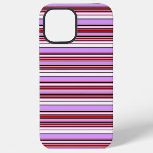 Süße violettrote Streifen iPhone 12 Pro Max Hülle