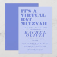 Süße virtuelle Online-Lavendel-Bat-Mizwa