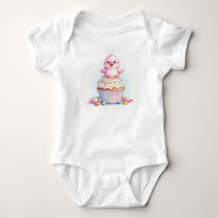 Süße Vögel. Strawberry Cupcake von Natasha Us Baby Strampler
