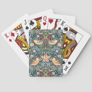 Süße Vögel, Vintage-Kunst des Erdbeerdiebs Spielkarten