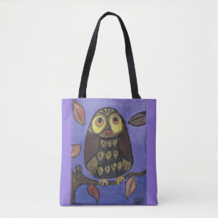 Süße Volkskunst Eule Tasche