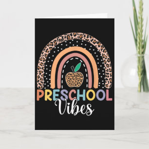 Süße Vorschul-Vibes Zurück zur Schule Regenbogen L Karte