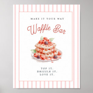 Süße Waffelbar-Junggesellinnenabschied  Poster