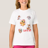 Süße Wald Freunde Los geht's Cartoon T-Shirt