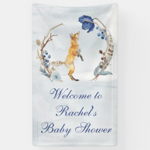 Süße Wald-Fuchs-Baby-Party Banner