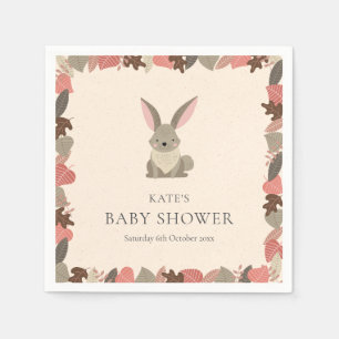 Süße Waldkaninchen-Baby-Party / Sprinkle Serviette