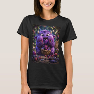 Süße Waldmonster-Fantasie-Kunst des Beerendieb T-Shirt