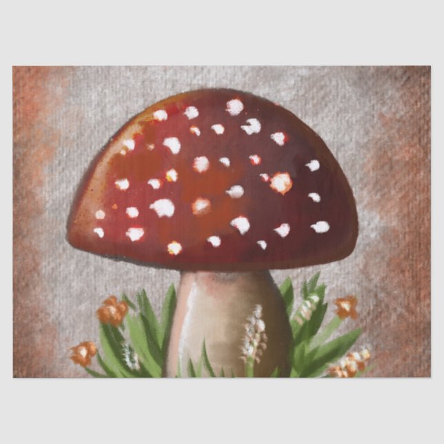 Süße Waldpilz-Tissue-Papier Seidenpapier (Vorderseite)