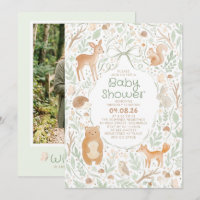 Süße Waldtiere Baby Shower Foto