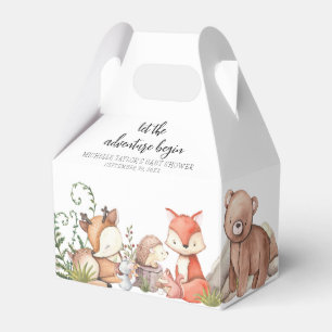 Süße Waldtiere Baby Shower Geschenkschachtel