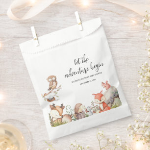 Süße Waldtiere Baby Shower Geschenktütchen