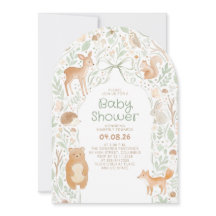 Süße Waldtiere Baby Shower Torbogen