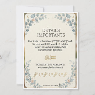 Süße Waldtiere Eukalyptus Boho Baby Shower