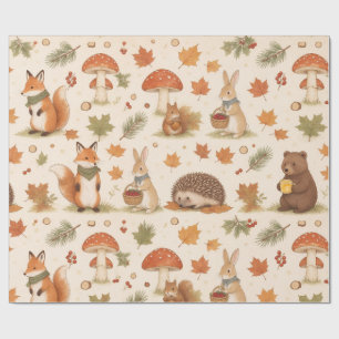 Süße Waldtiere Geschenkpapier