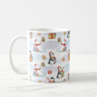 Süße Waldtiere Weihnachtsmuster Holiday Tasse