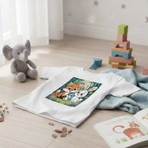 Süße Waldtierfreunde Kinder-Cartoon-Design