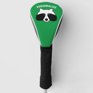 Süße Waschbär-Cartoonfigur personalisierter indivi Golf Headcover