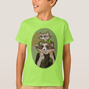 Süße Waschbären-Abenteuer warten zum Gedenken  T-Shirt